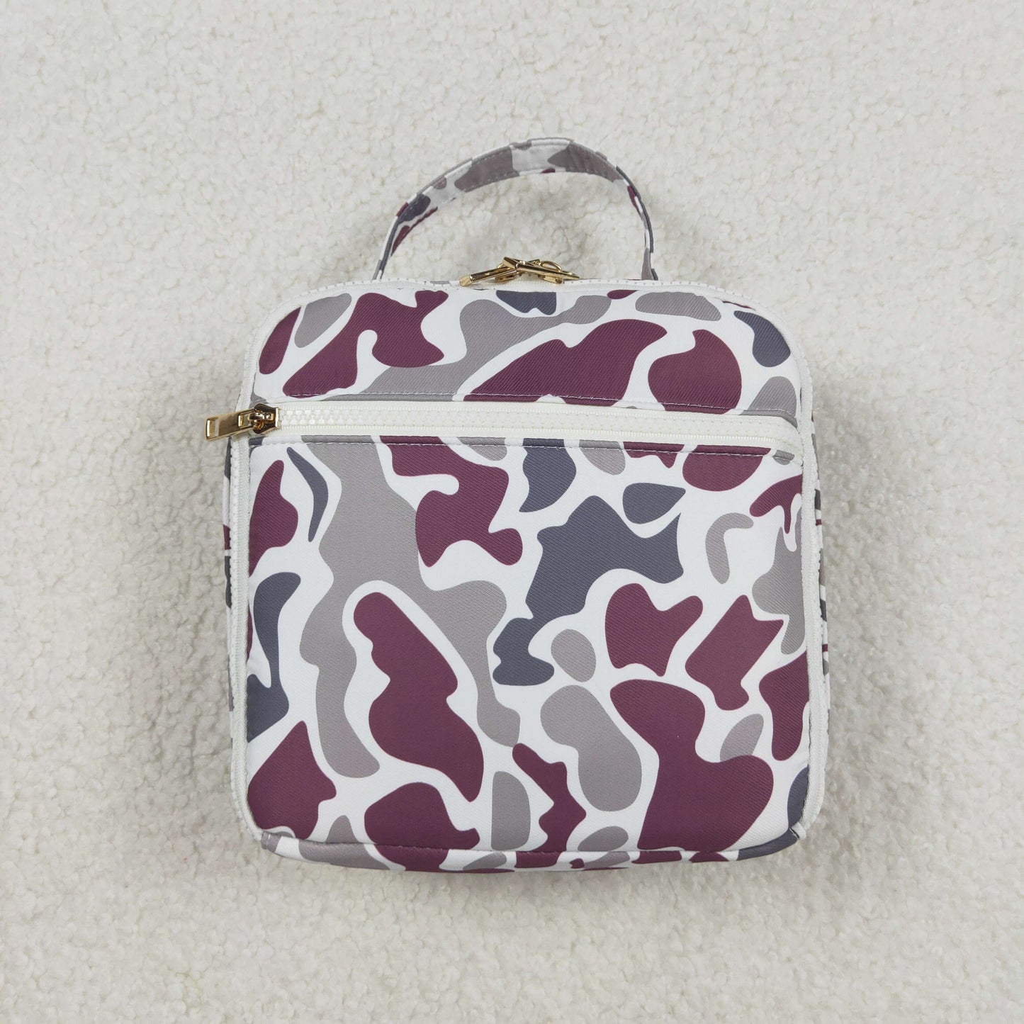 Baby Kids Grey Camo Lunch Dinnder Picnic Thermal Bags Lunch Boxes