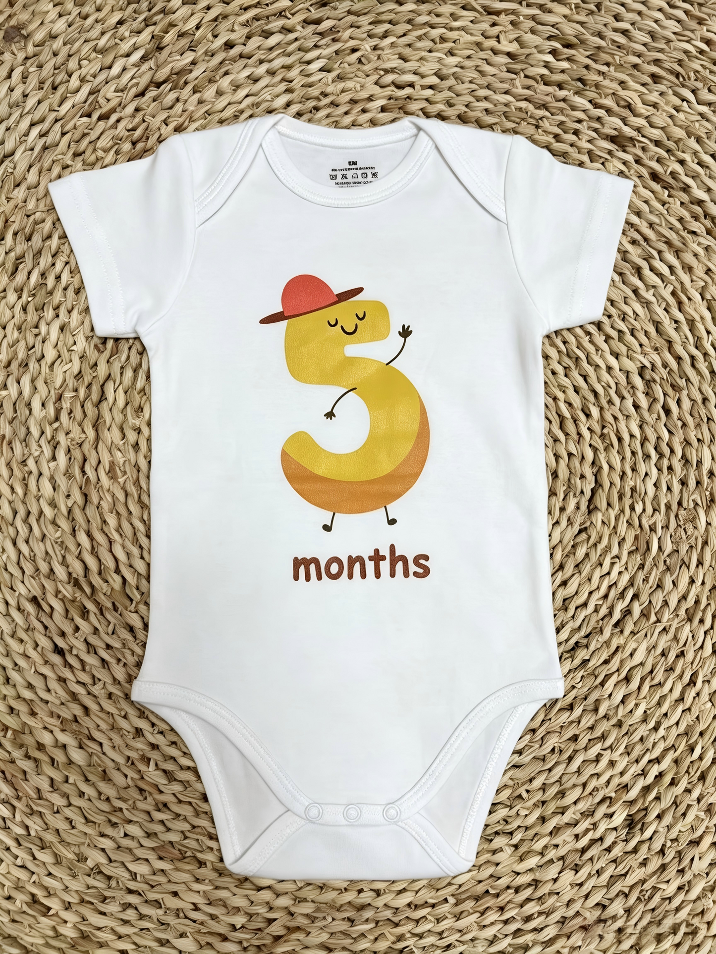 USA Shop 1-12 Month Vinyl White Cotton Baby Summer Romper