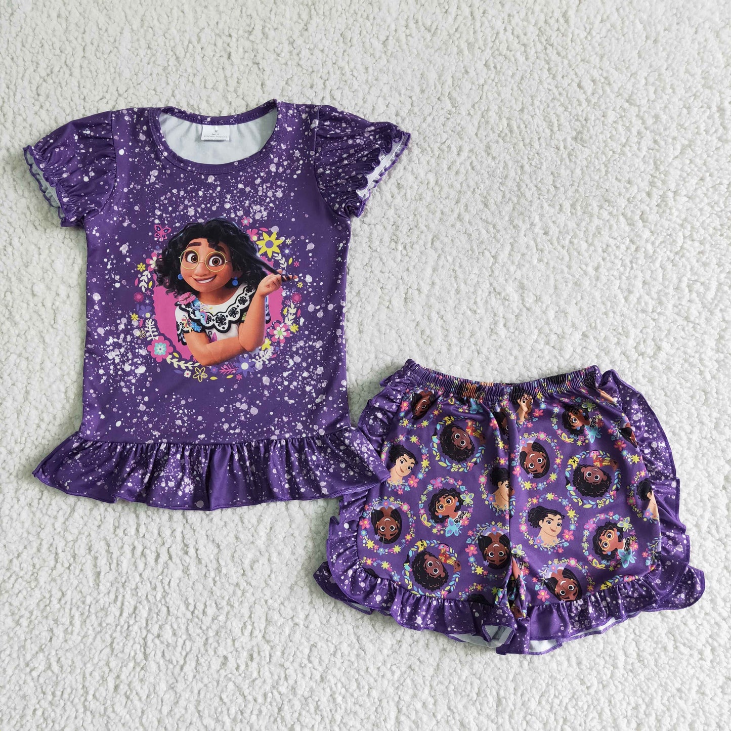 (Promotion)Short sleeve ruffles shorts summer outfits  GSSO0003