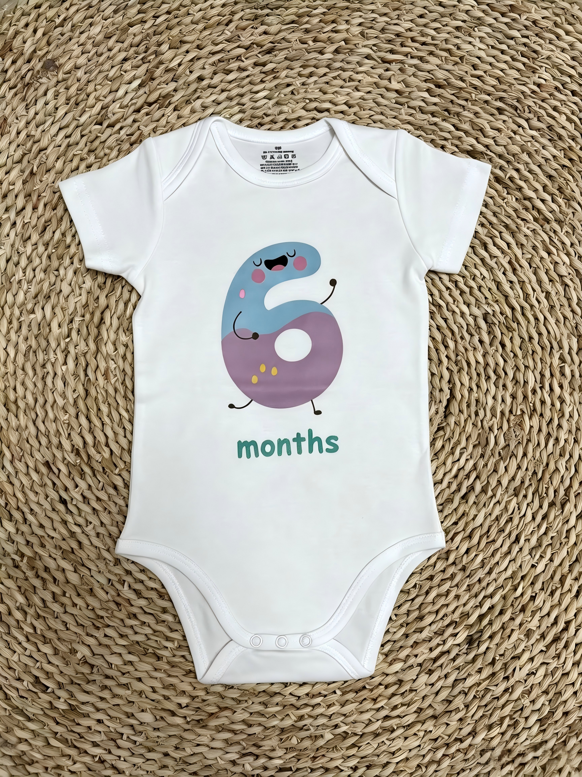 USA Shop 1-12 Month Vinyl White Cotton Baby Summer Romper