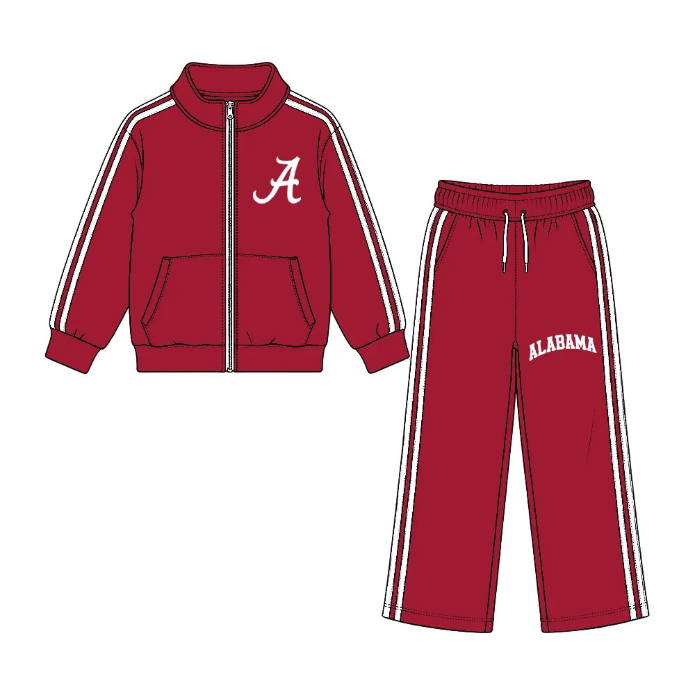 Preorder( 5  MOQ) Baby Girls Alabama Jacket Top Wide Leg Pants Outfit
