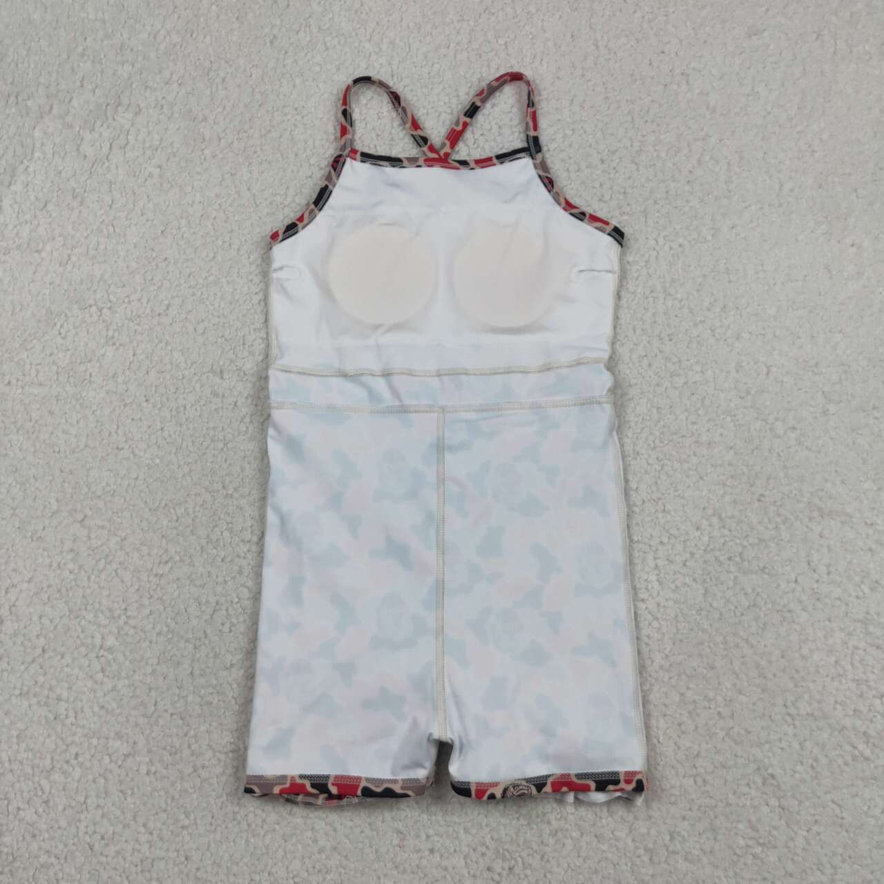 Teams Georgia Camo Print Girls Summer Strap Shorts Ruffle Knee Length Yoga Dress