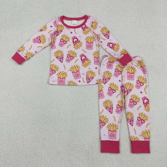 Sibling Baby Girls Valentine Fires Before Guys Pajama Set Romper