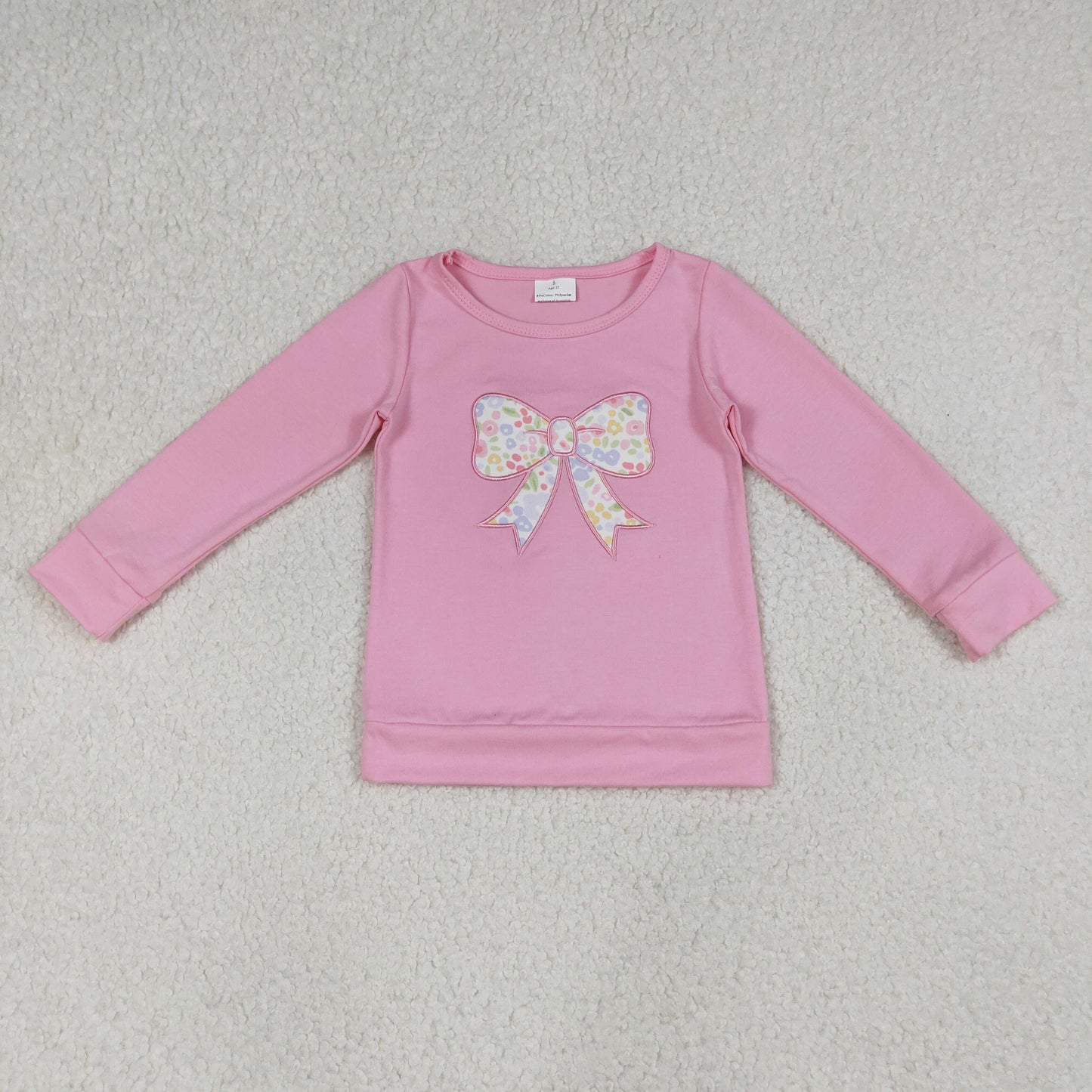 Sibling Baby Girls Embroidery Floral Bows Top Ruffle Pant Clothes Sets