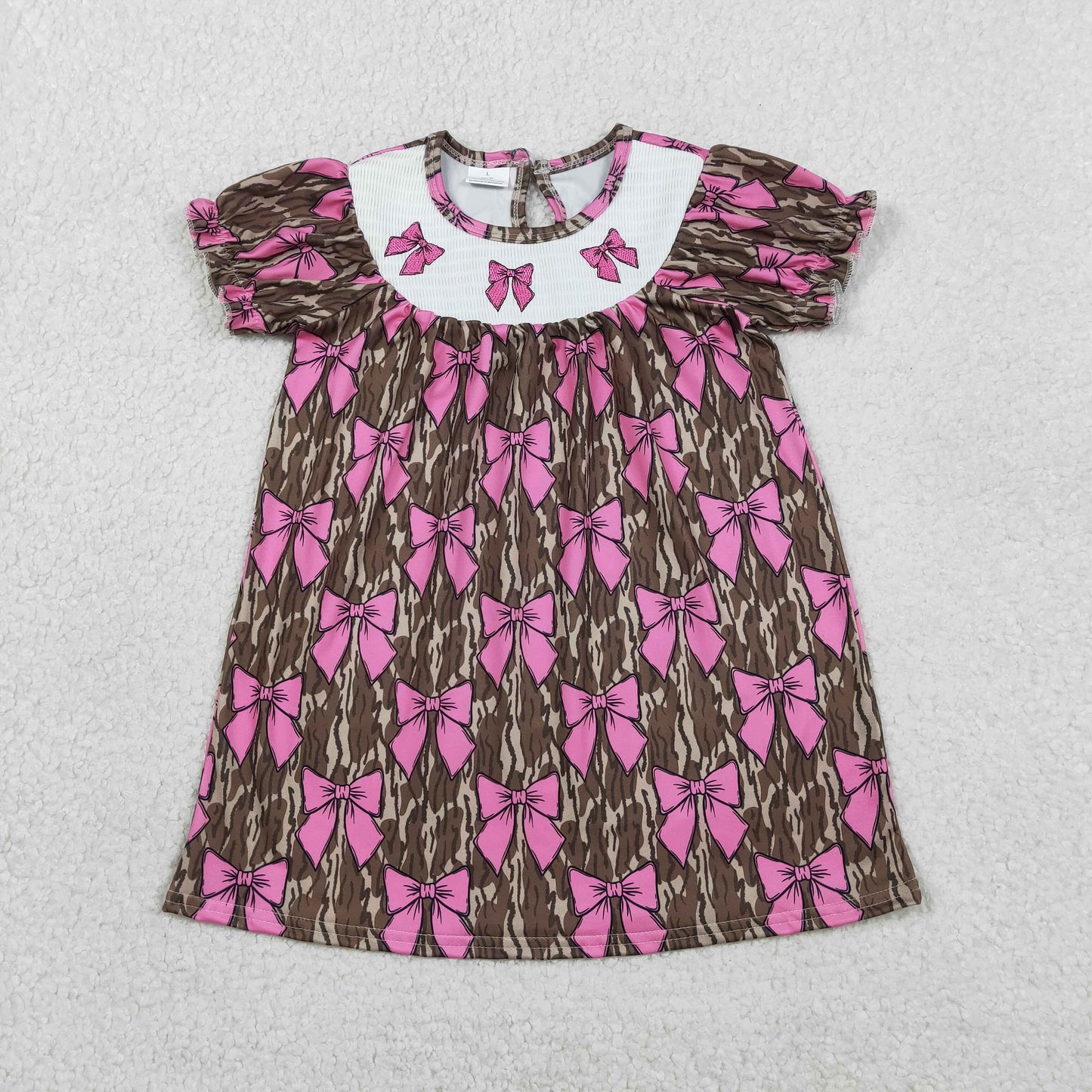 Sibling Family Adult Women Pajamas Sets Baby Girls Smocked Bows Olive Camo Dress Ruffle Romper Flare Pant