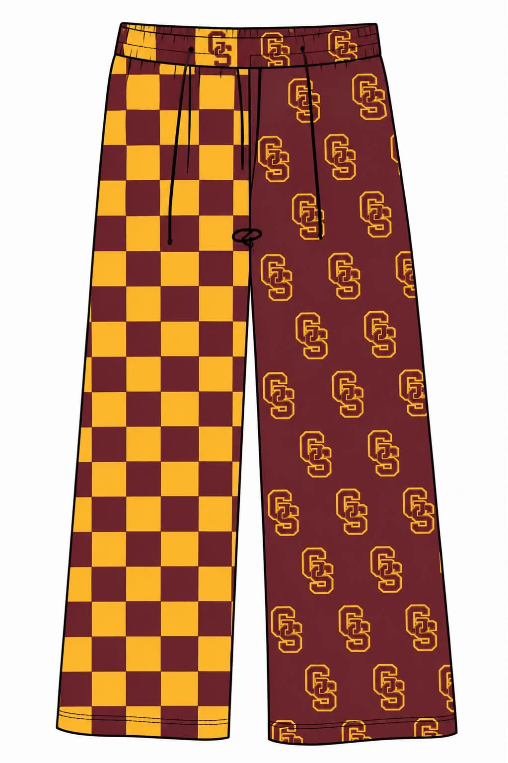 (Custom Design Preorder MOQ 5 Each) Teams Gibson Southern Titans Checkerd Kids & Adult Bottom Pants