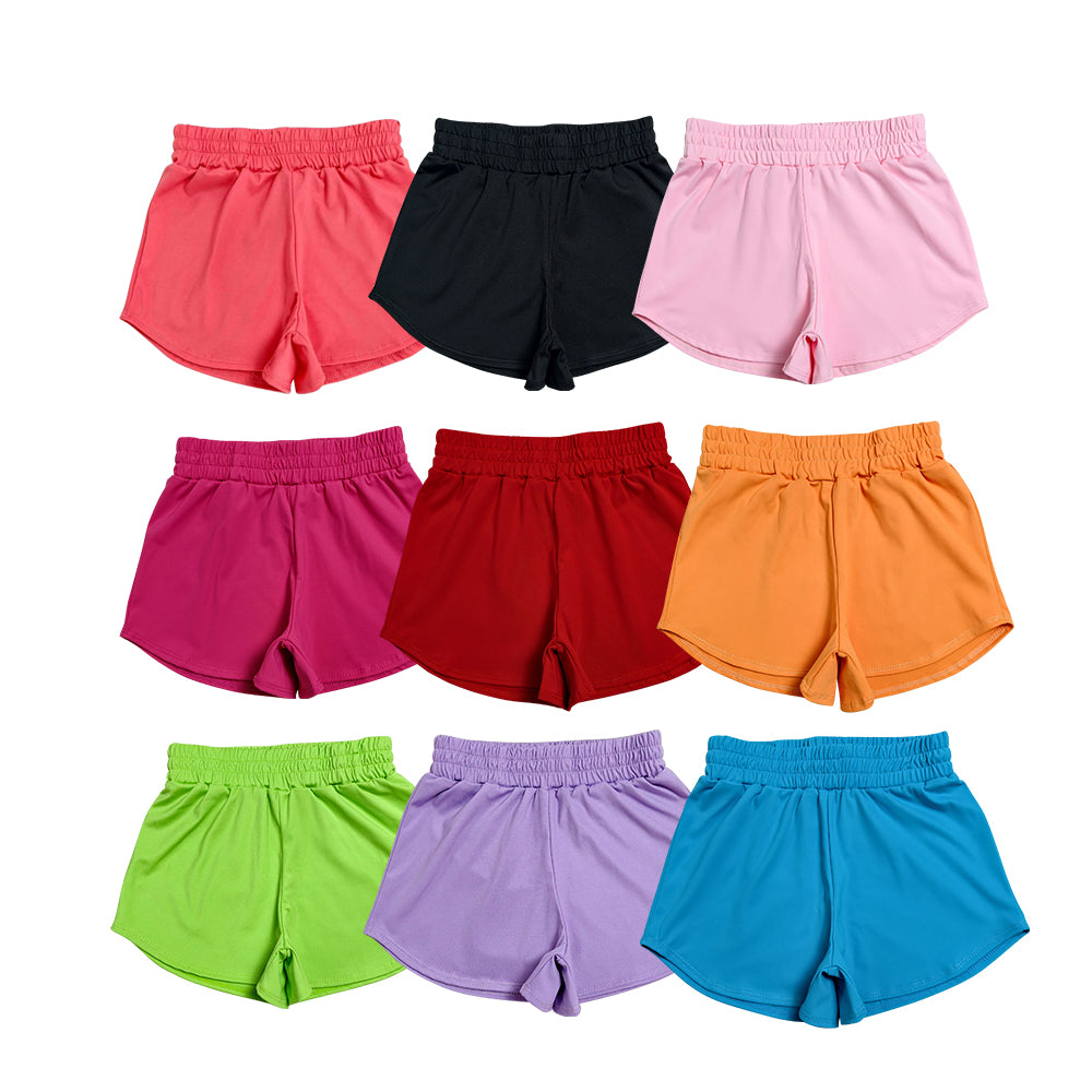 9 Colors Active Kids Girls Bottom Sports Yoga Shorts Sisters Wear