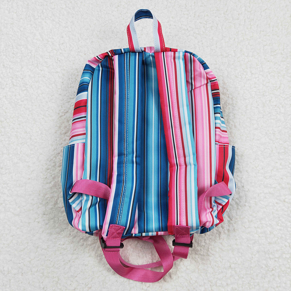 Sibling Baby Kids Children Western Stripe School Back Bags