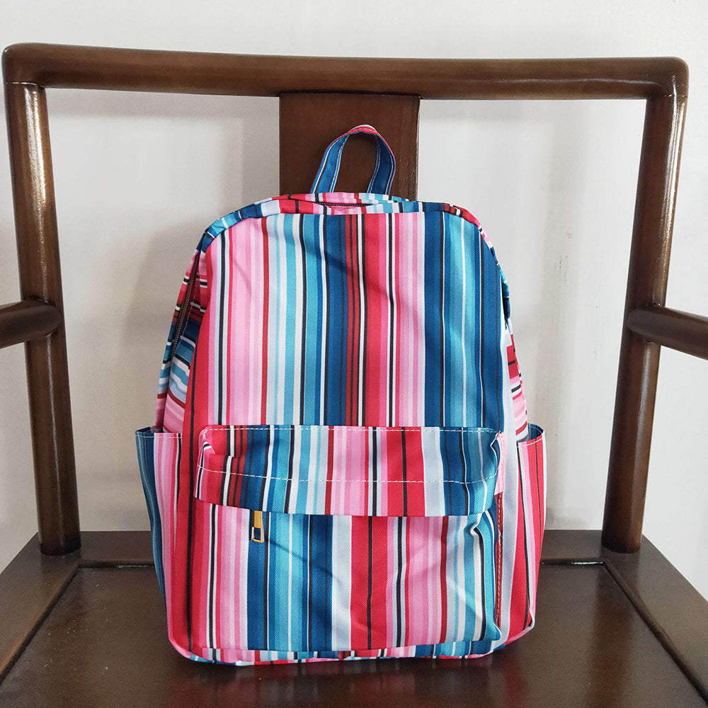 Sibling Baby Kids Children Western Stripe School Back Bags