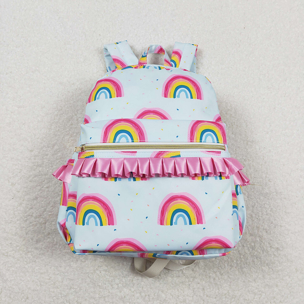 Sibling Baby Girls Floral Print Ruffle Back Bags