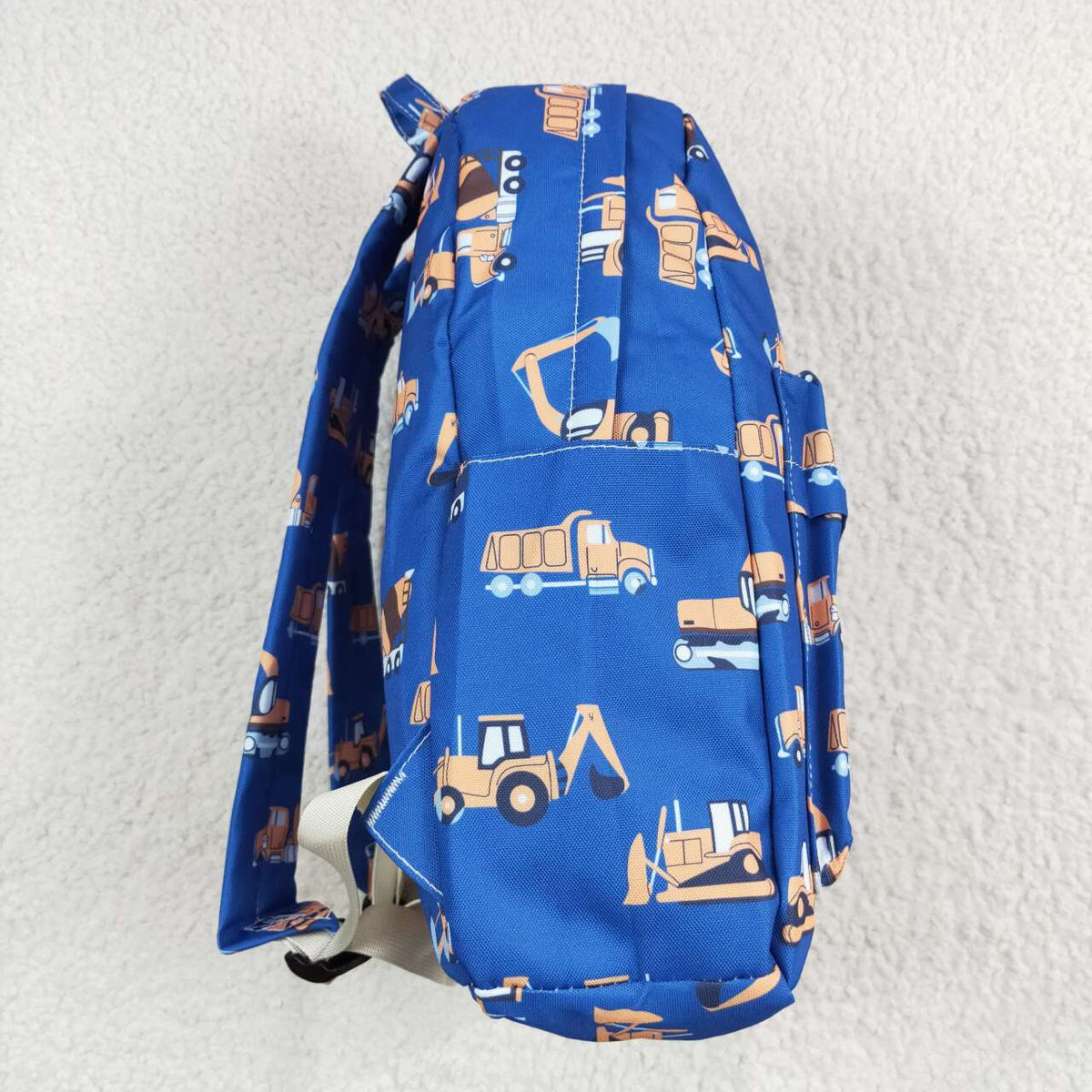 BA0169 Construction Blue Print Boys Backpacks Bags