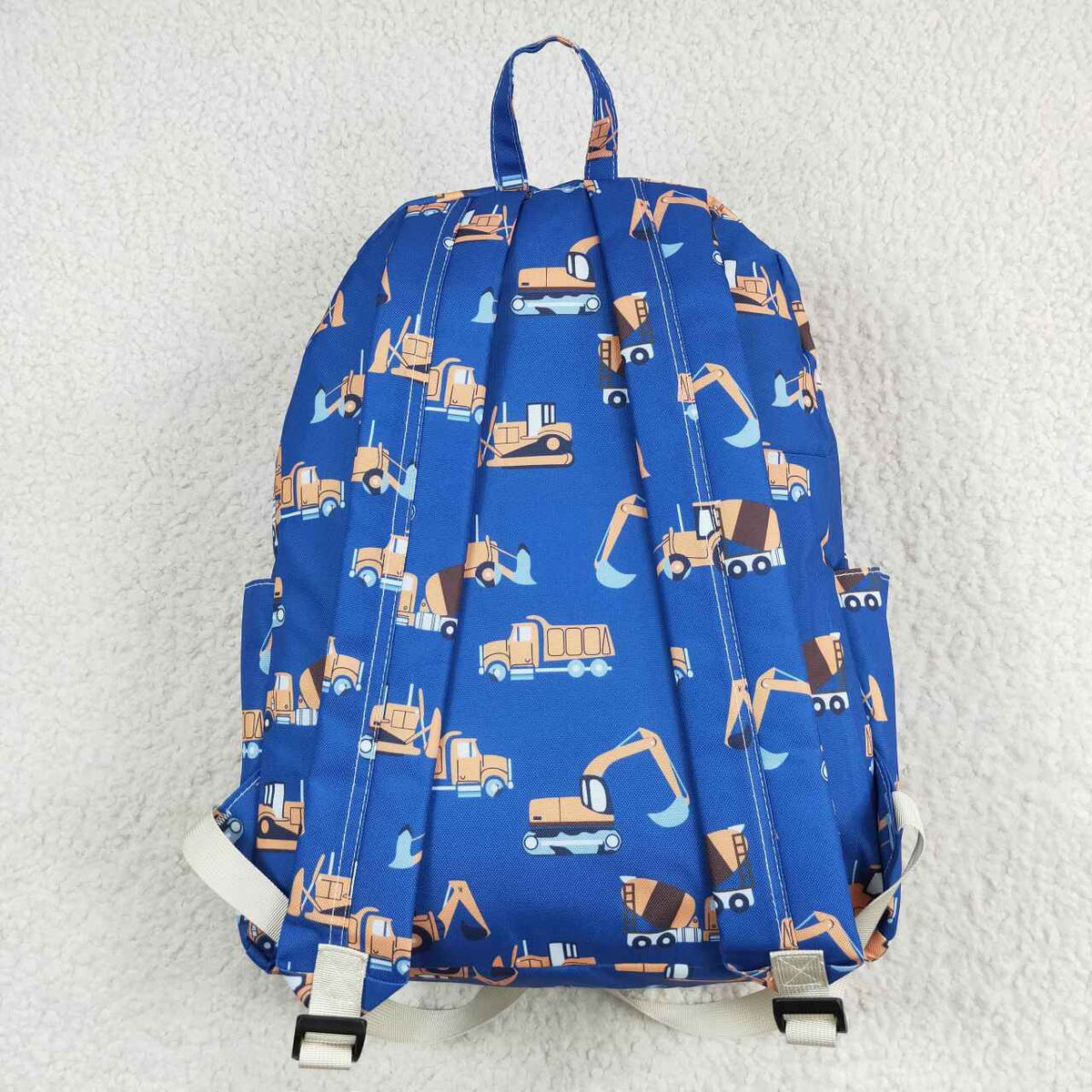 BA0169 Construction Blue Print Boys Backpacks Bags