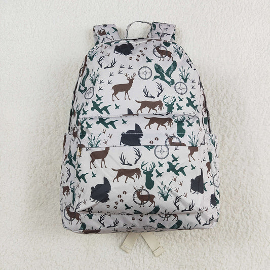 Baby Kids Boys Hunting Ducks Deer Backpack Zip Back Bags
