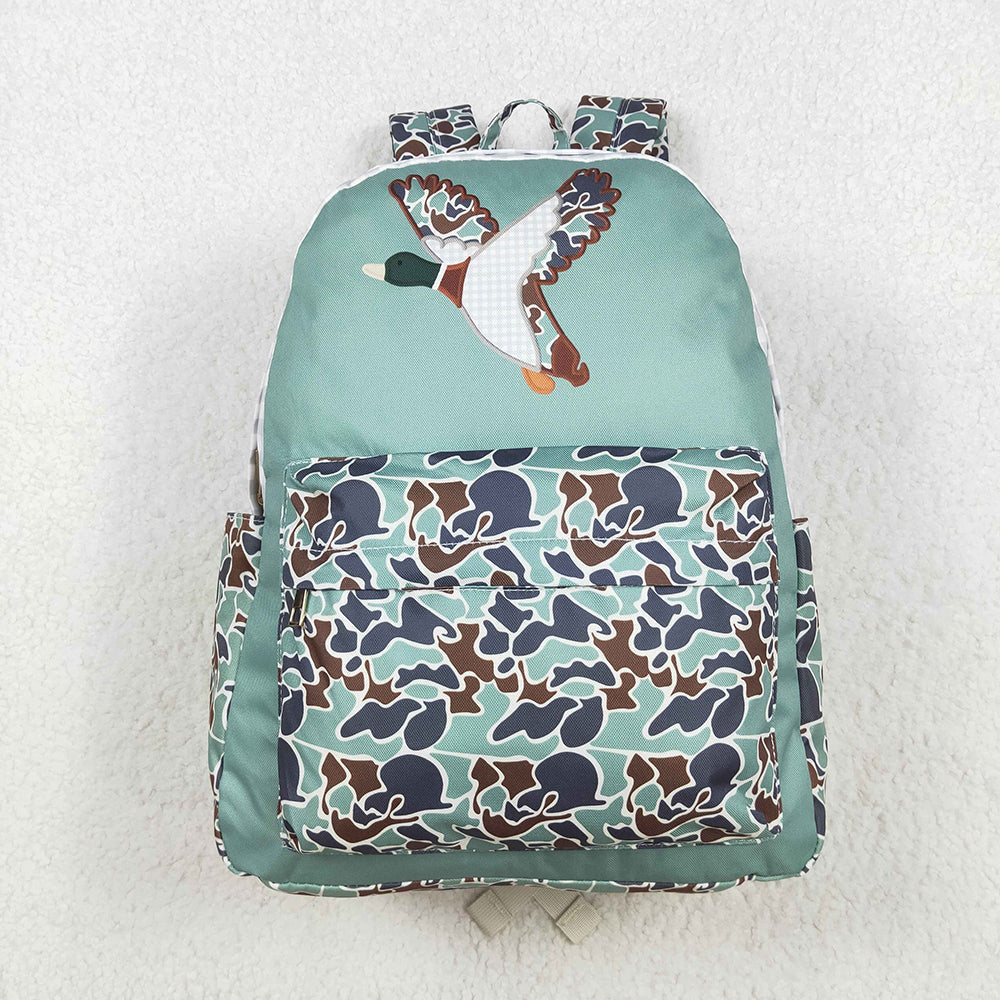 Sibling Baby Kids Boys Camouflage Backpack Zip Back Bags