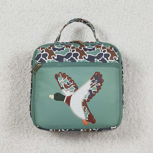 BA0270 Duck Green Camo Kids Southern Lunch Boxes Bags