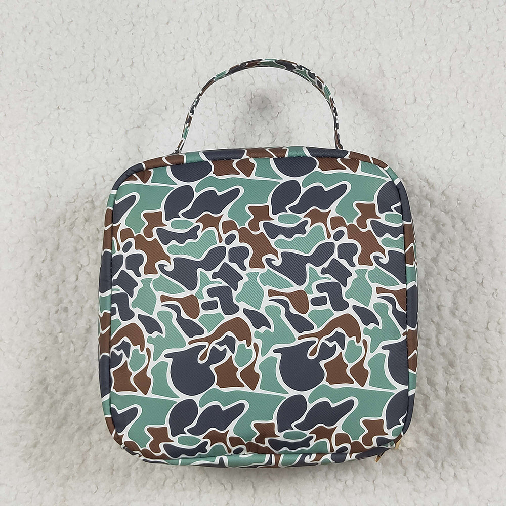 BA0270 Duck Green Camo Kids Southern Lunch Boxes Bags