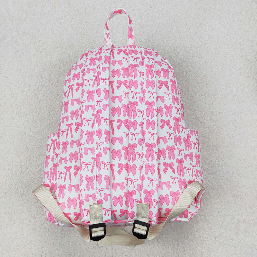 Baby Girls Pink Bows Backpacks Bags