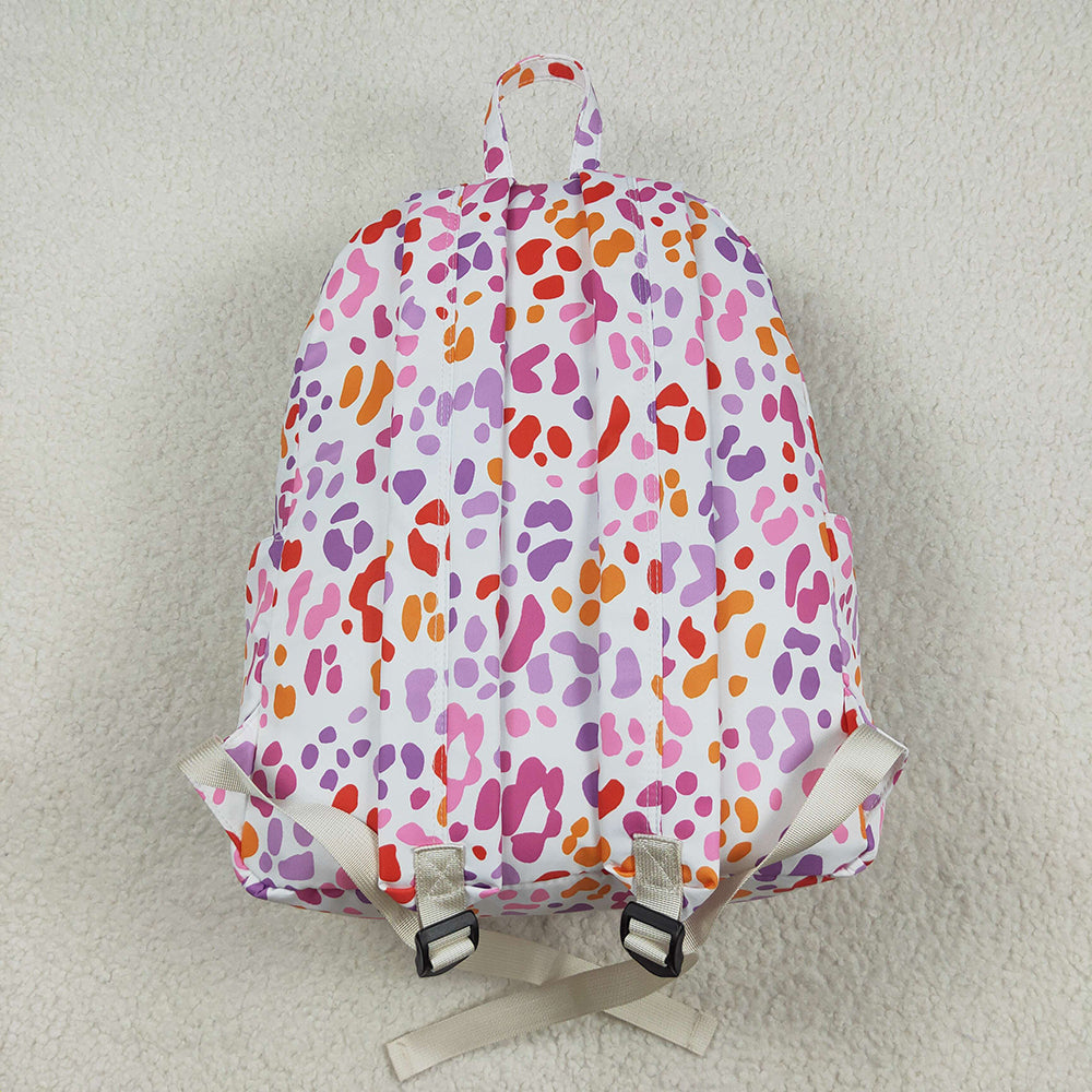 Baby Girls Pink Leopard School Backpack Bags