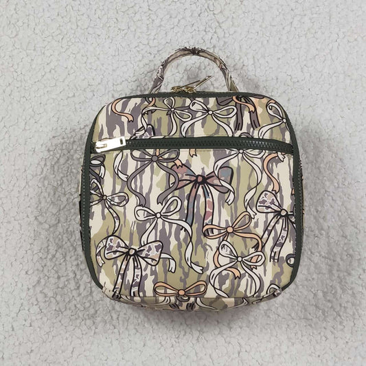 BA0393 Camo Bows Kids Southern Lunch Boxes Bags