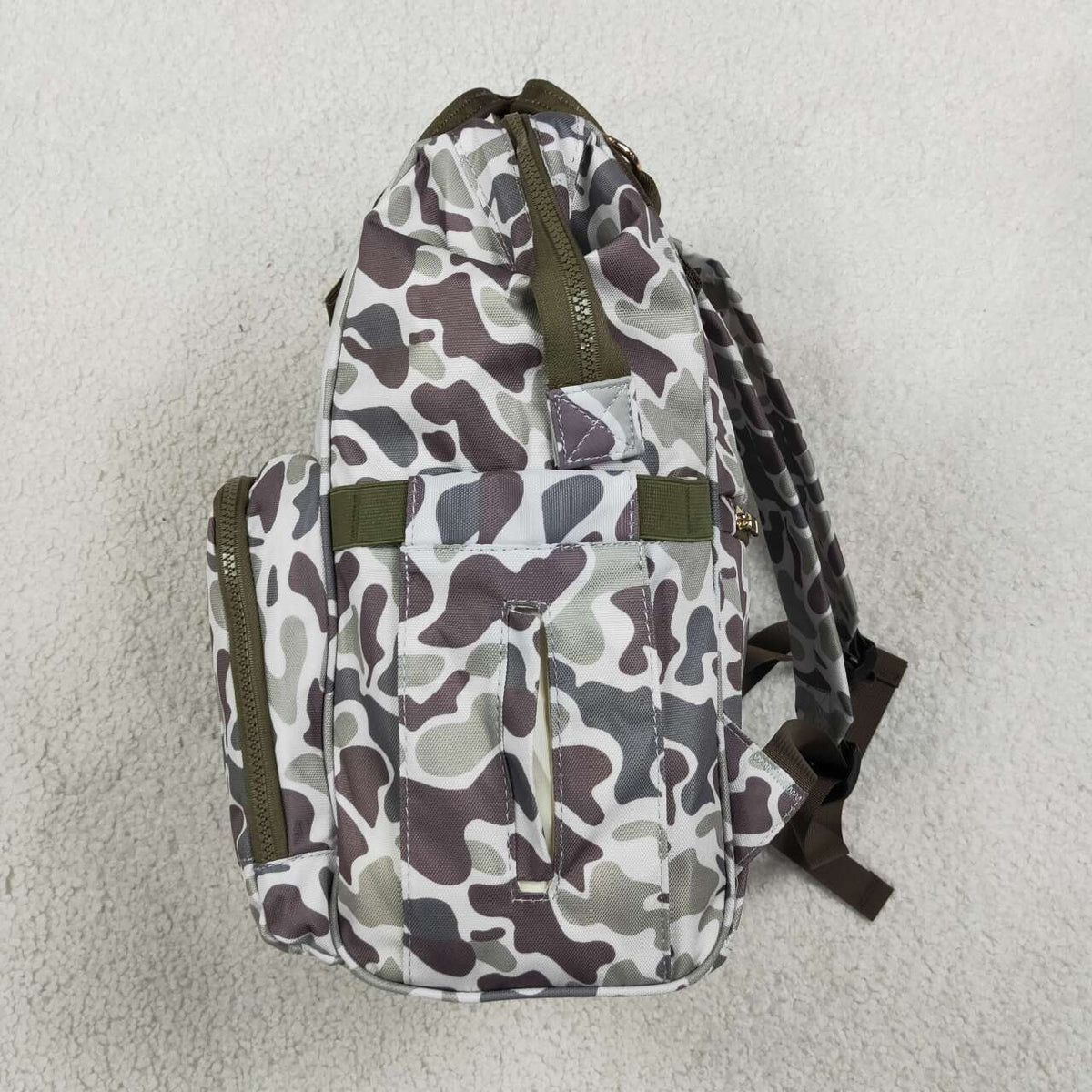BA0403 Dog Embroidery Camo Hunting Print Adult Baby Diaper Bags