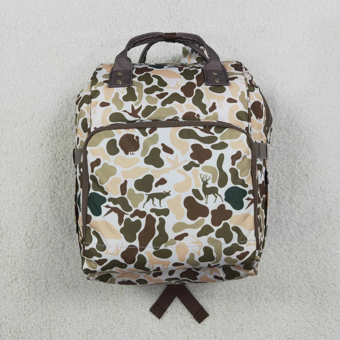 4 Colors  Embroidery Camo Hunting Print Adult Baby Diaper Bags