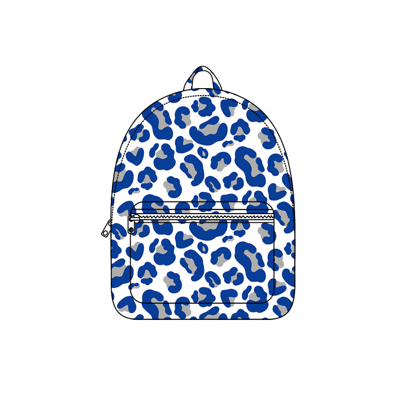8.5 BA0417 Preorder Teams Blue Grey Camo Print Kids Backpack