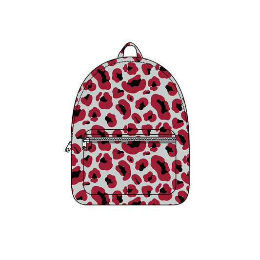8.5 BA0418 Preorder Teams Red Black Camo Print Kids Backpack