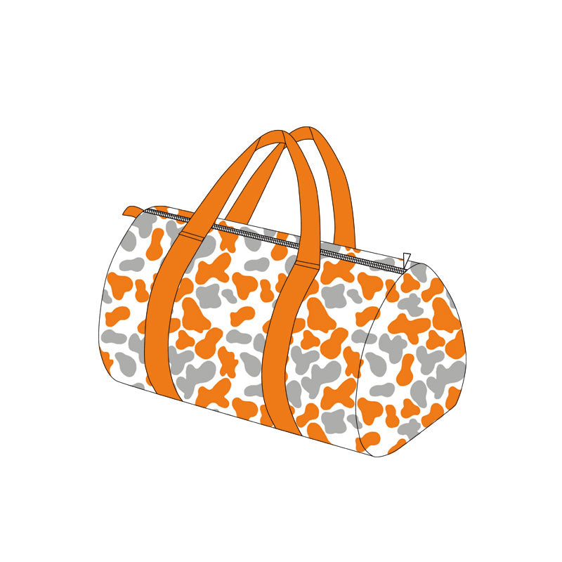 8.5 BA0423 PPreorder Teams Orange Grey Camo Print Kids Gym Bag