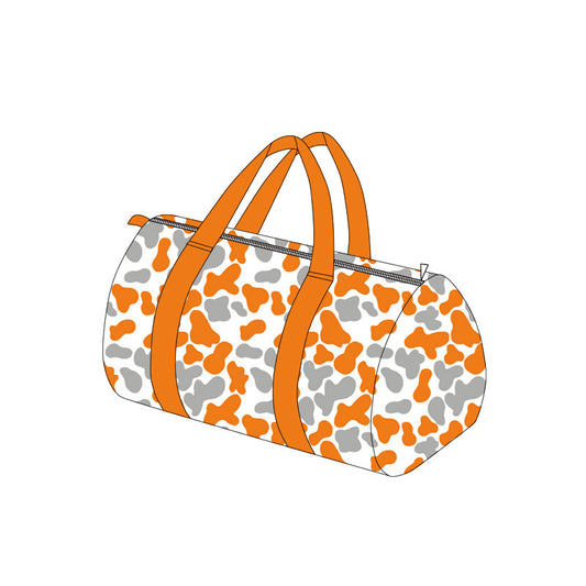 8.5 BA0423 PPreorder Teams Orange Grey Camo Print Kids Gym Bag