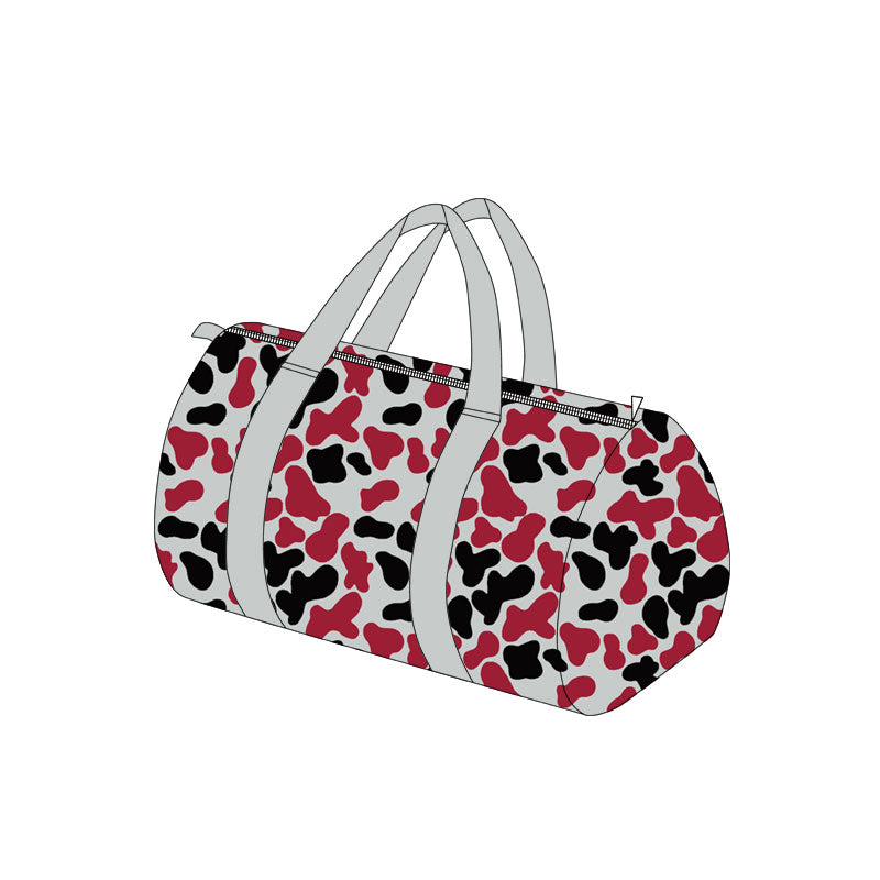 8.5 BA0425 PPreorder Teams Wine Black Camo Print Kids Gym Bag