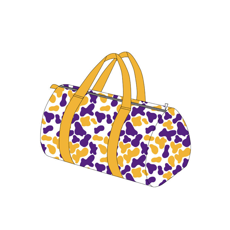 8.5 BA0426 PPreorder Teams Yellow Purple Camo Print Kids Gym Bag