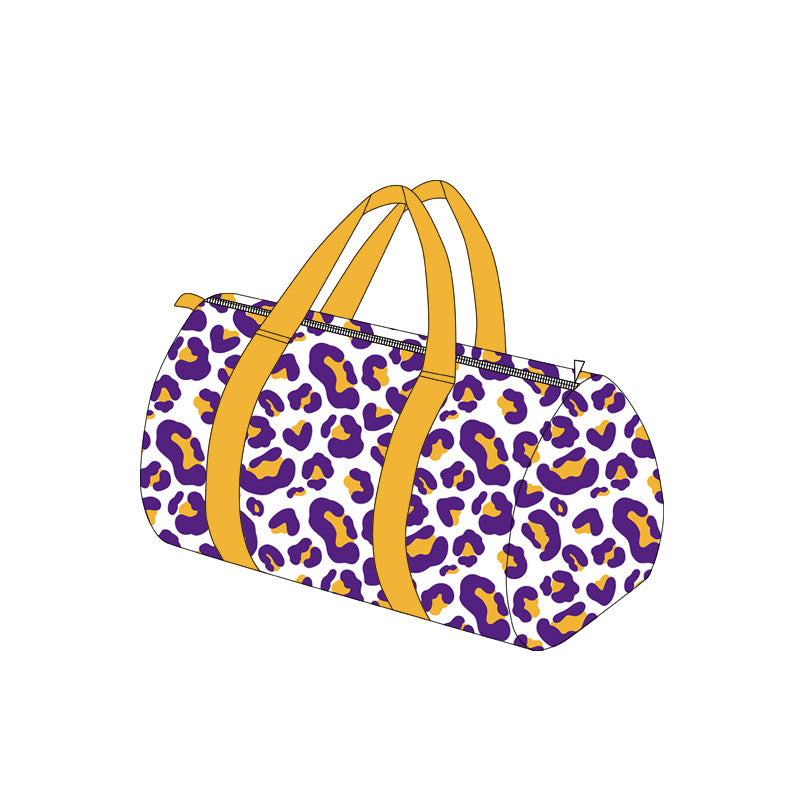 8.5 BA0433 Preorder Teams Purple Yellow Camo Print Kids Gym Bag
