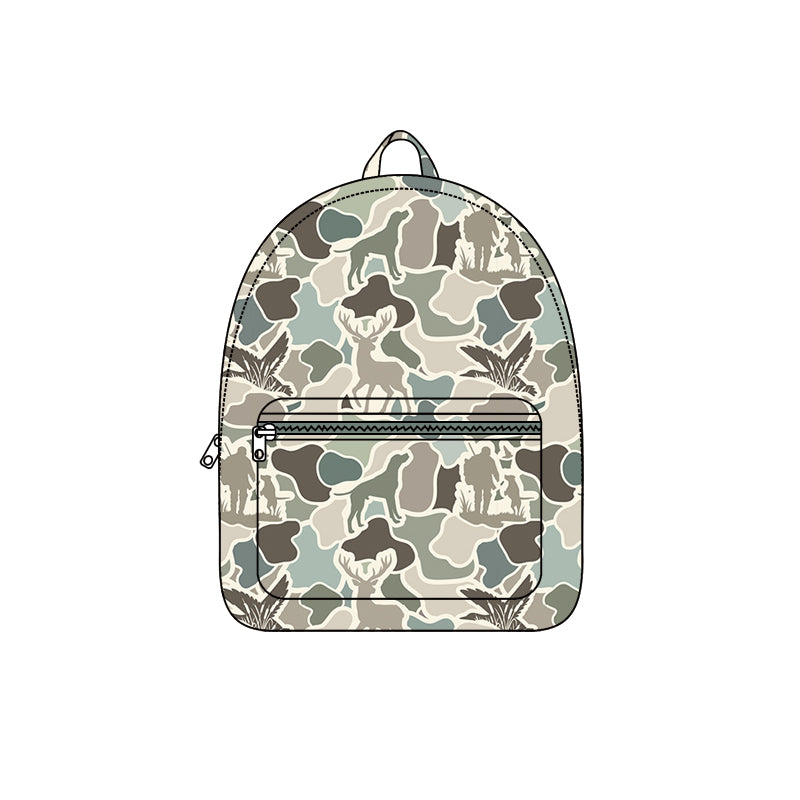 9.24 BA0455 Preorder Hunting Camo Print Kids Backpack Bags