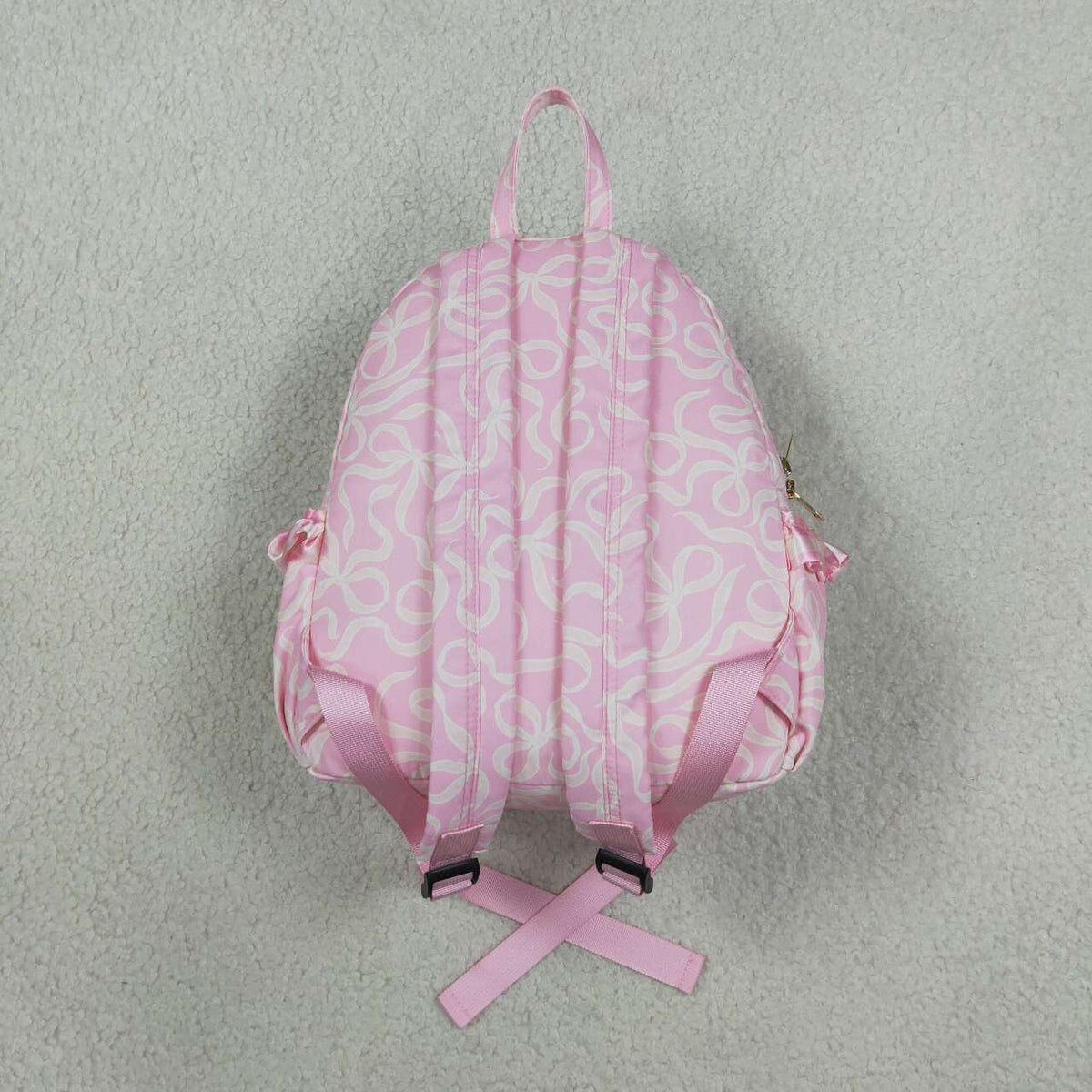 BA0459 Baby Girls Pink Bows Ruffle Backpacks Bags