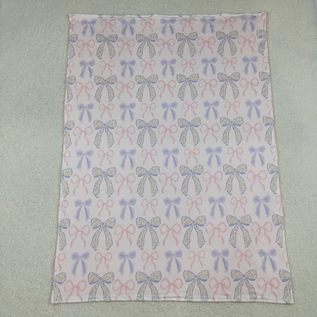 Sibling Baby Kids Flowers Bows Blankets