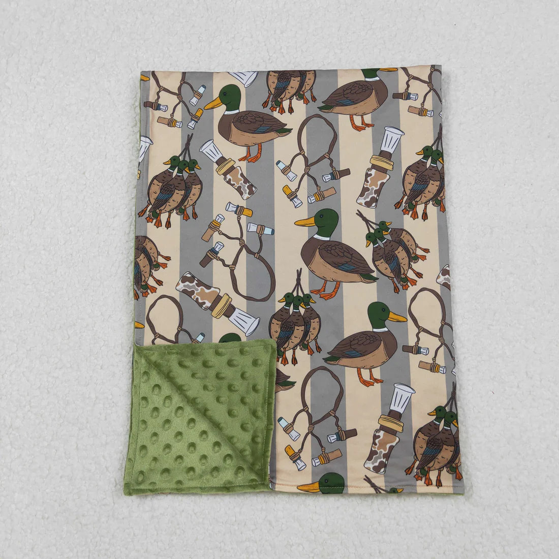 Sibling Baby Camo Ducks Hunting Blankets