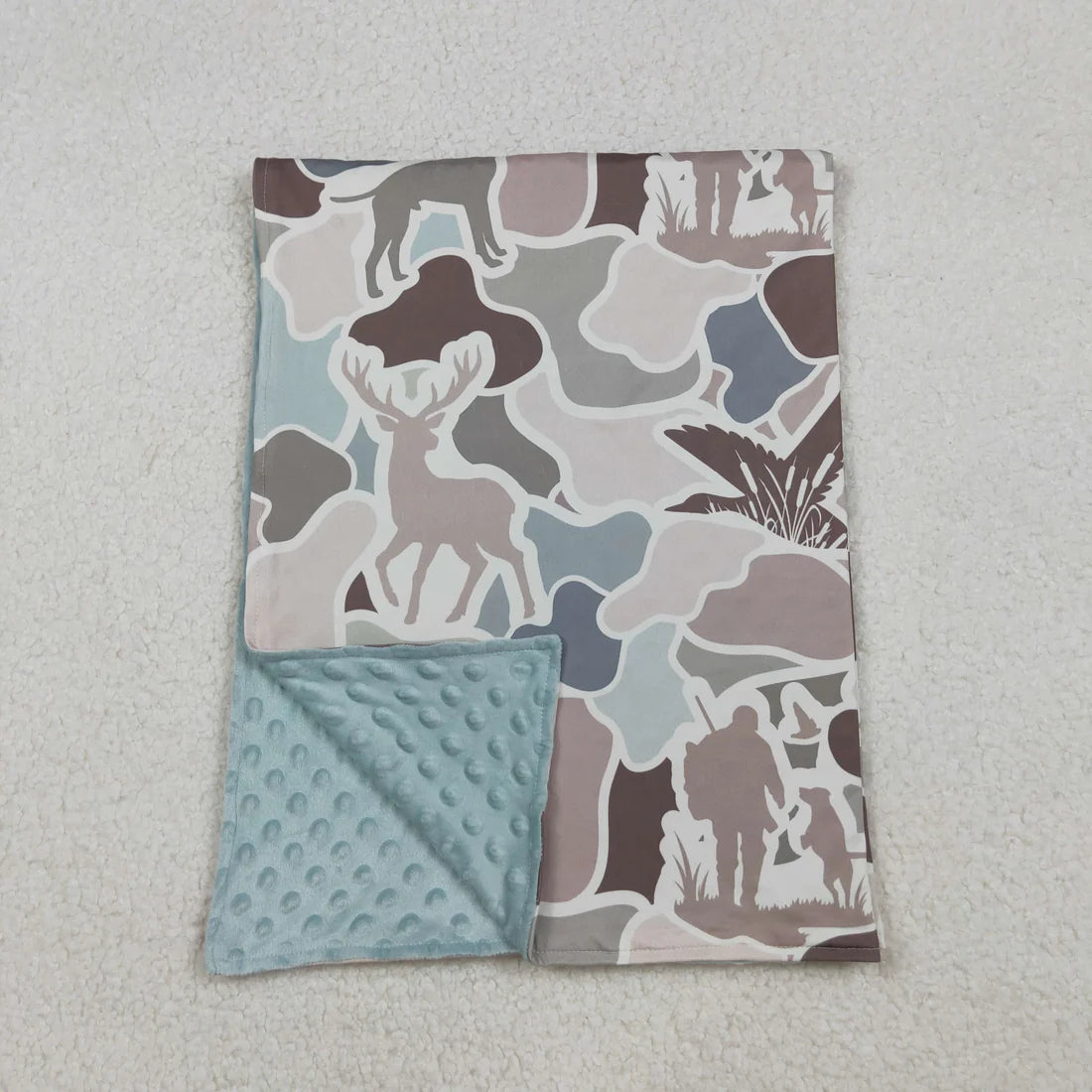 Sibling Baby Camo Ducks Hunting Blankets