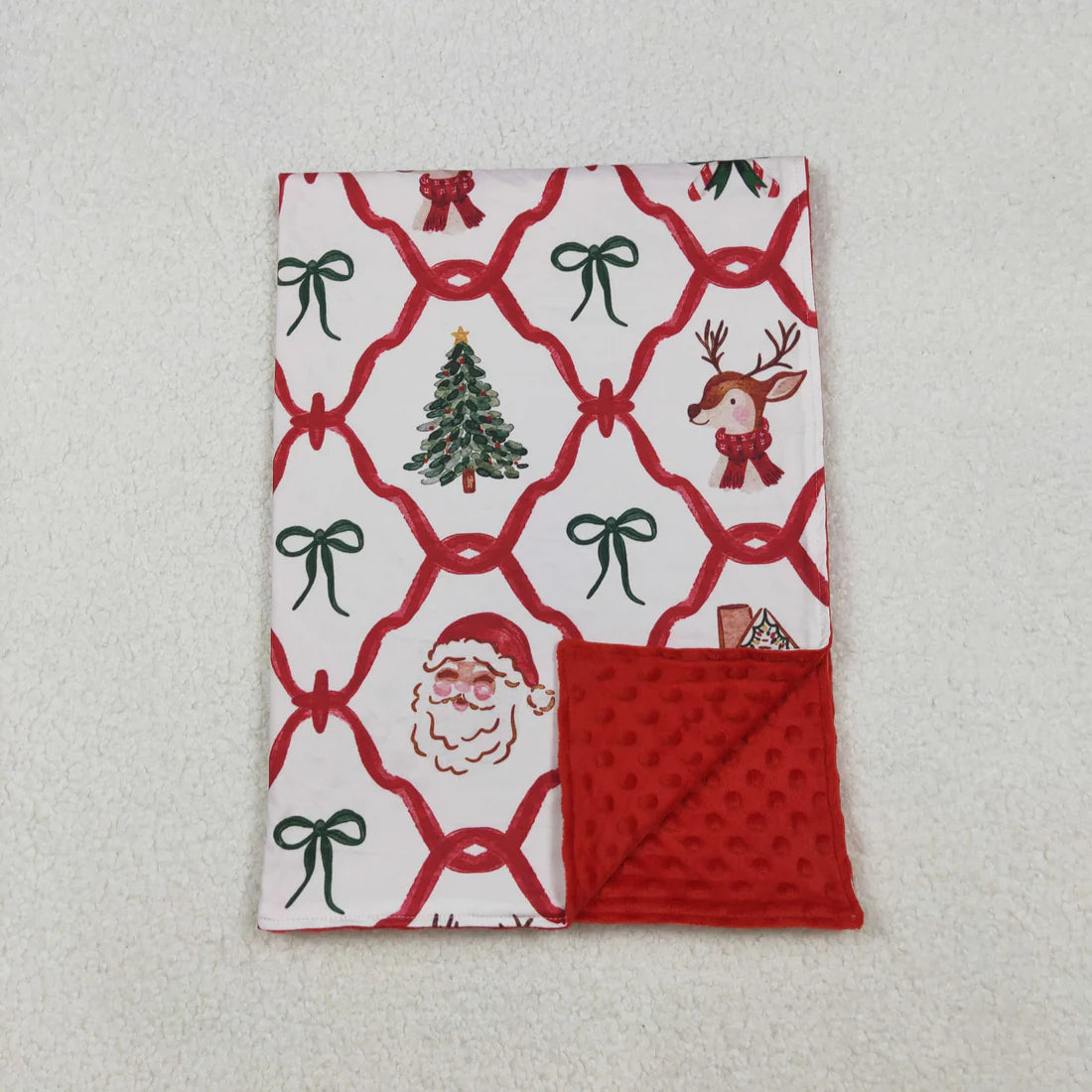 Baby Toddler Christmas Minky Blankets