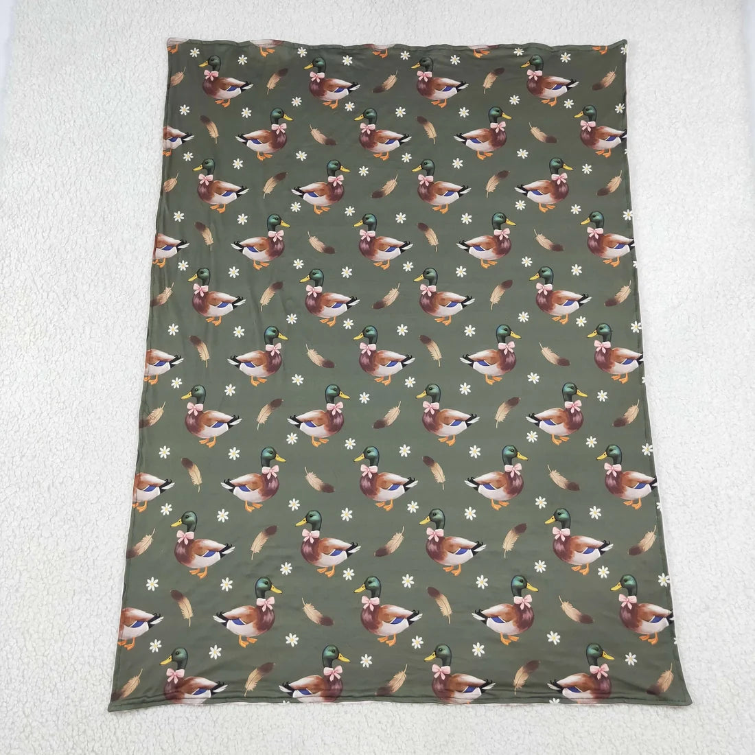 Sibling Baby Kids Ducks Calls Flowers Hunting Pajamas Sets Blanked