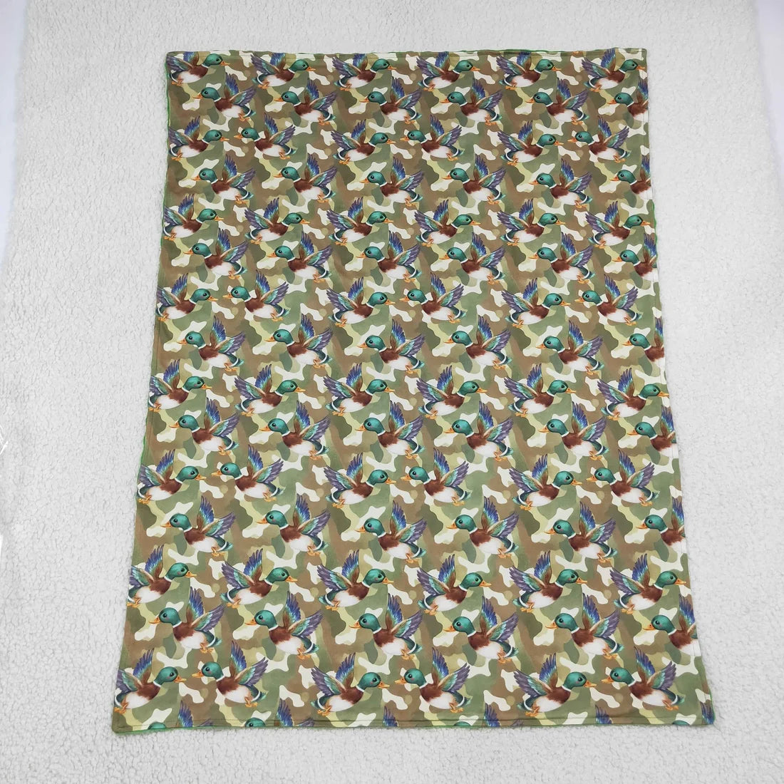 Sibling Baby Boys Hunting Camo Duck Pajama Set Zipper Romper Blanket