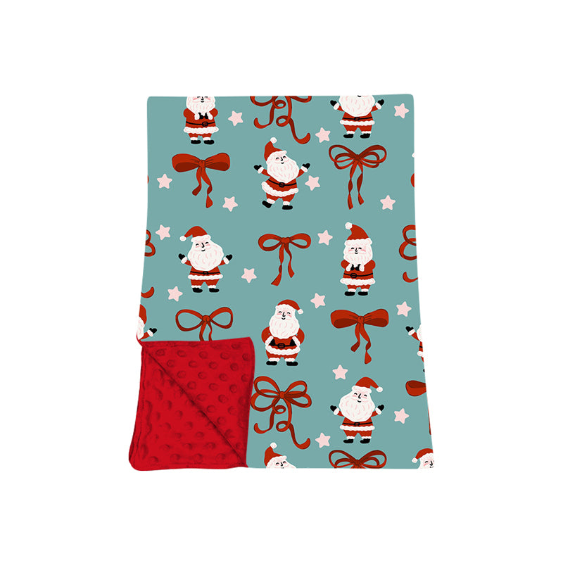8.8 BL0292 Preorder Christmas Santa Bow Blanket