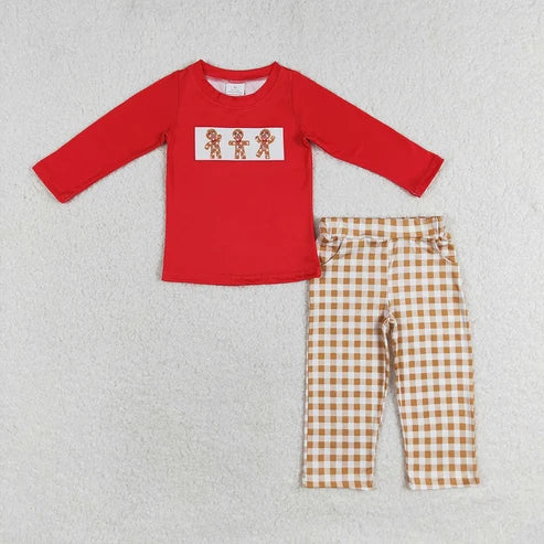 Sibling Baby Boys Christmas Long Sleeve Outfit