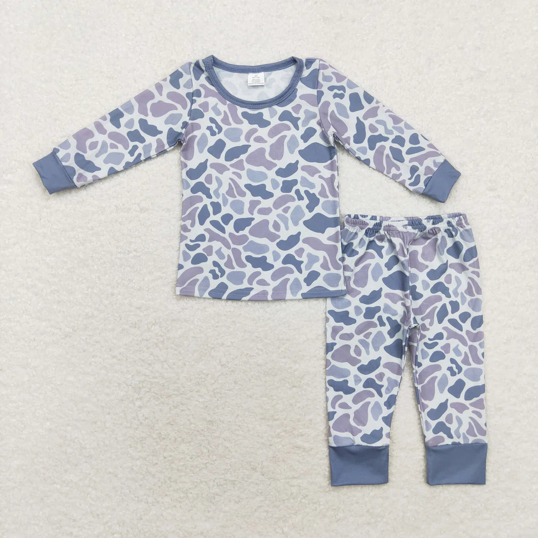 Sibling Baby Boys Camo Print Top Pants Western Bamboo Pajamas Clothes Sets