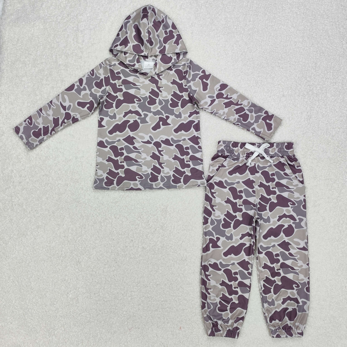 Sibling Toddler  Boys  Camo Hoodie Top Jogger Outfit