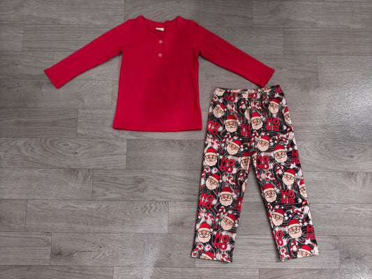 7.23 BLP1513 Preorder Baby Boys Christmas Red Top with Pants Outfit