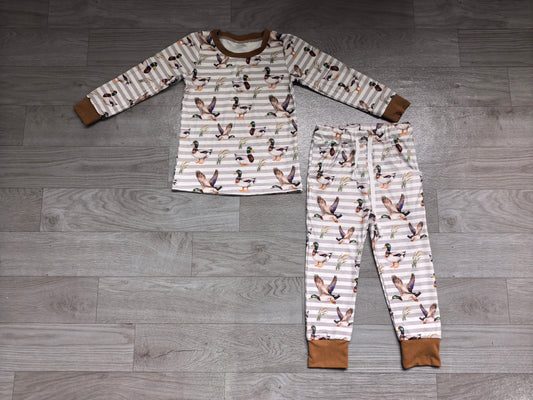 9.11 BLP1609 Preorder Baby Boys Mallard Duck Long Sleeve Pajama Set