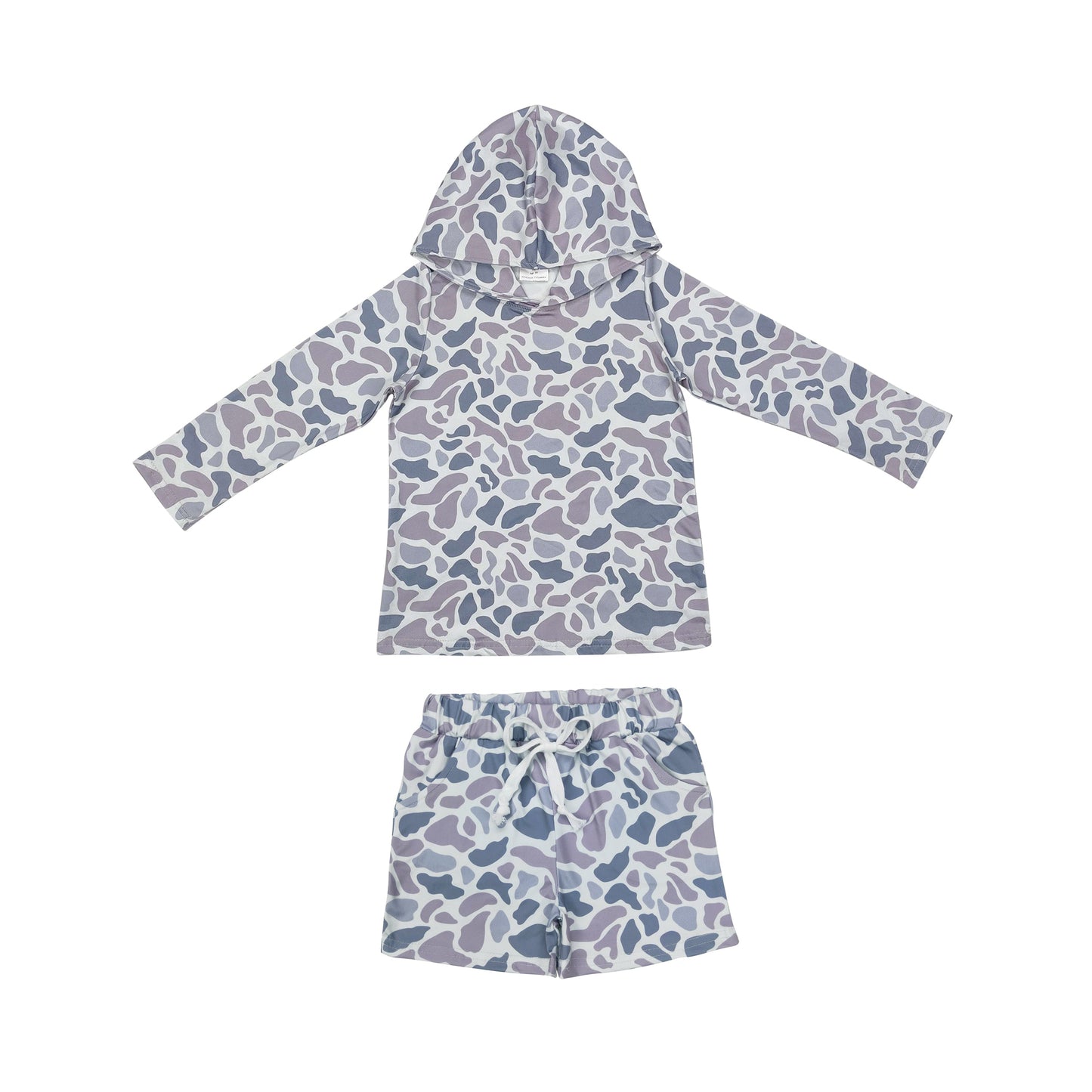 Sibling Baby Boys Long Sleeve Southern Camo Drip Sprinkles Hoodies Pockets Shorts Clothes Sets