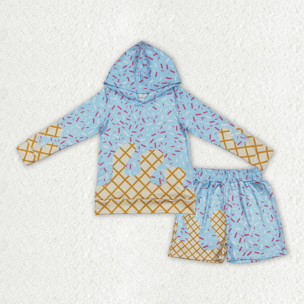 Sibling Baby Boys Long Sleeve Southern Camo Drip Sprinkles Hoodies Pockets Shorts Clothes Sets
