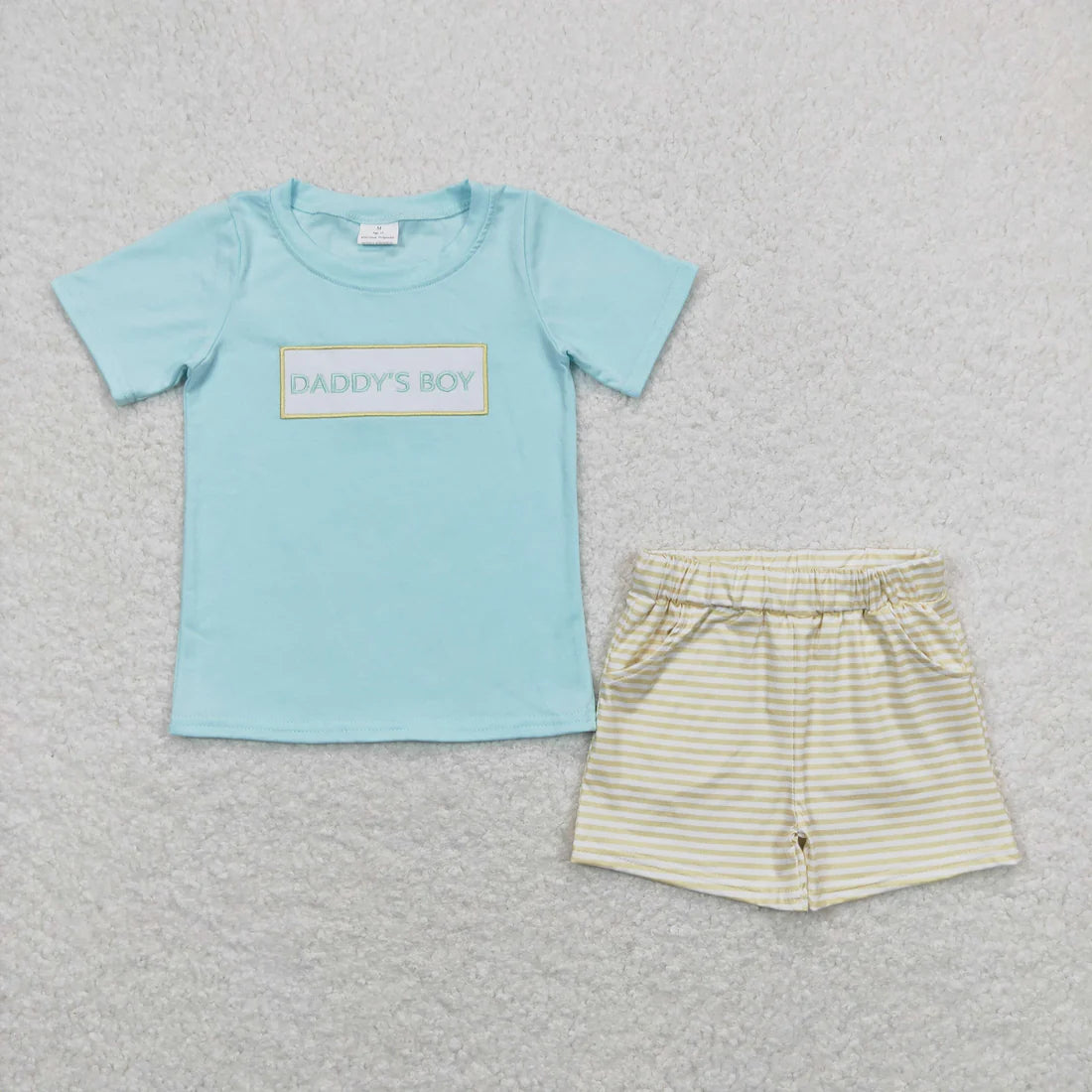 Sibling Baby Boys I love Dad Summer Shorts Clothes Sets
