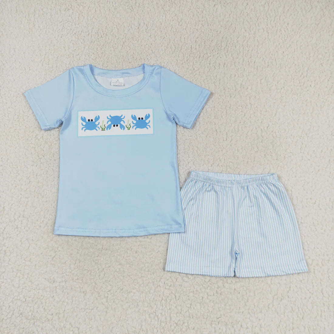 Sibling Baby Boys Short Sleeve Shirts Top Shorts Sea World Pajamas Clothes Sets